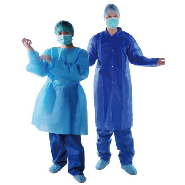 Surgical Non Woven Garments PP PE Coated XXL Full Length Custom Color