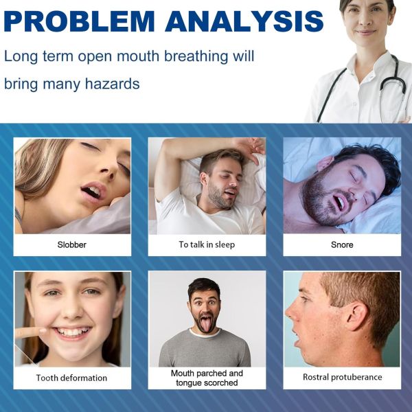 Custom Logo Mouth Breathing Strip Hypoallergenic Sleep Mouth Strips Private Labels