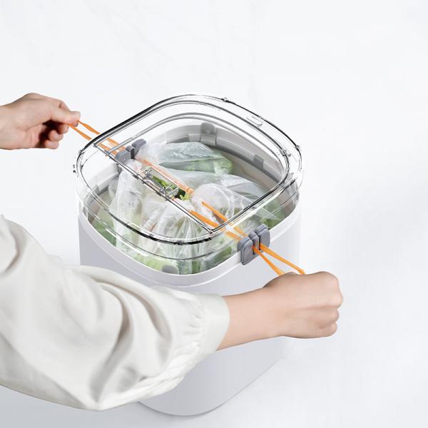 13L Drawstring Automatic Packing Slit Narrow Smart Plastic Waste Bin