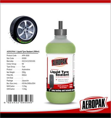 Reparo orgânico 500ml impermeável líquido do pneu de borracha do polímero para a motocicleta