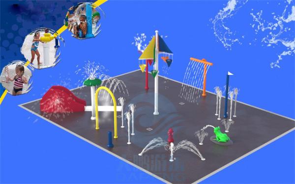Diâmetro comercial do equipamento 20m do jogo da água das crianças de Waterpark da zona de respingo da família