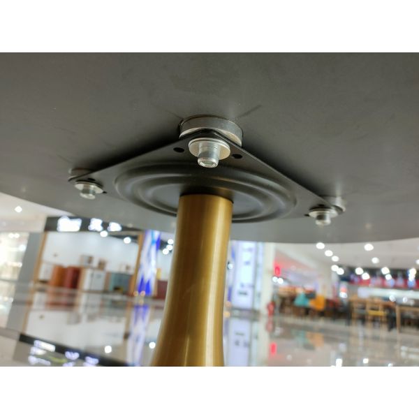 Easy Cleaning Stainless Steel 50cm Gold Plated Coffee Table