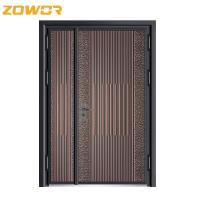 Modern Front Swing exterior double entry doors Houses Aluminium Residential Doors