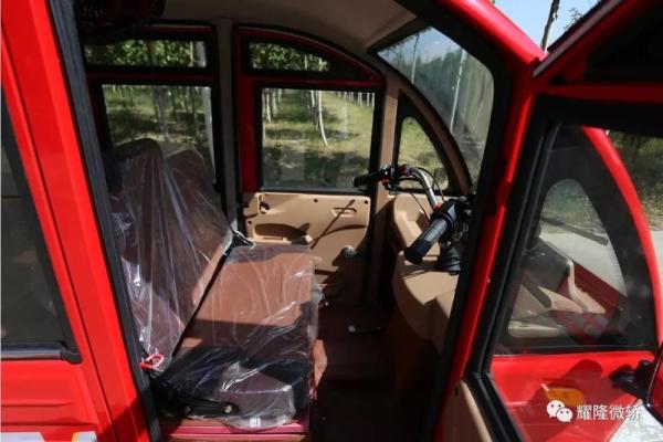 Gasoline 130cc 2.9m*1.2m*1.7m Cabin Enclosed Tricycle