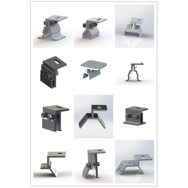 6005 - T5 Silver Anodized Aluminum Profiles , Aluminium Frame Profile Roof Solar Mounting