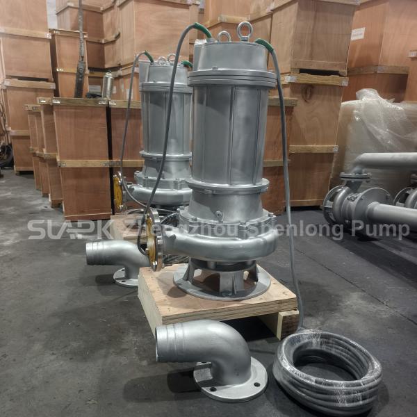 WQP high efficiency 100m3/h stainless steel submersible sewage pump