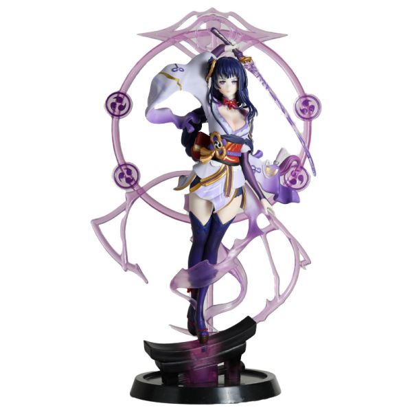 BOYS 30CM Genshin Impact Beelzebul Raiden Action Figures Shogun Battle Ver. PVC Anime Figure Model Collection Toys Figurine