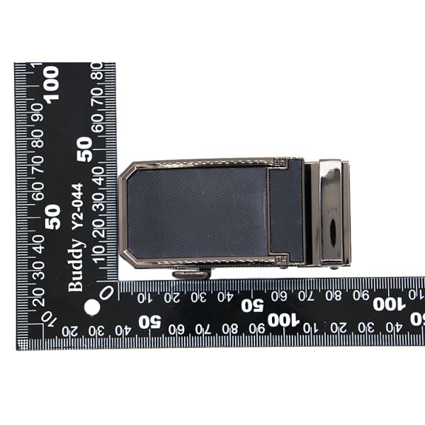 Wenzhou Kml Custom Logo Black Business Zinc Alloy Automatic Belt Buckle