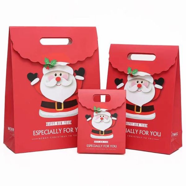 Red Christmas Tree Storage Bag Reusable Christmas Bags With Loop Button
