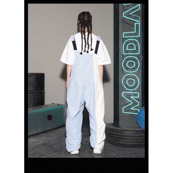 Comfortable Fabric Fully Taped Contrasting Cargo Crash Overalls with Material Technology