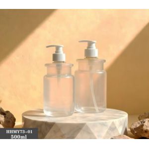 Customized Plastic Luxury Shampoo Bottles 500ml PE Bottle