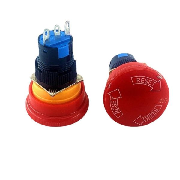 Directly supplied 16mm emergency stop button switch, large head emergency stop button, dedicated for charging piles