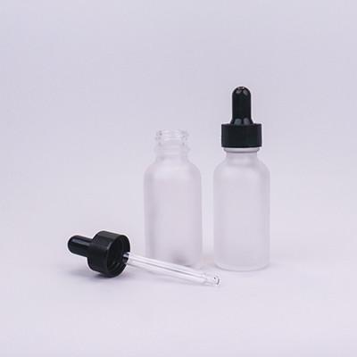 20/400 Botellas de goteador congeladas Botellas de goteador de ojo vacío transparentes Botellas de goteador de vidrio personalizadas para aceite esencial
