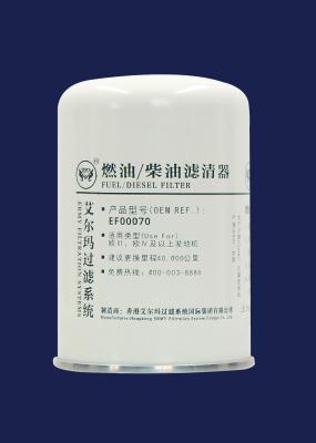 Uso diesel a longo prazo do filtro fino para o Euro 3, o Euro 4 e os motores acima EF00070,93*145mm, M18*1.5