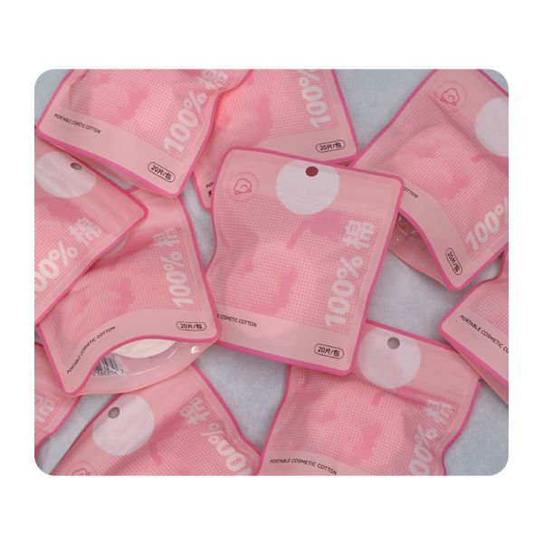 Portable Round Makeup Remover Pads 5pcs 10pcs 20pcs Cotton Cosmetic Pads