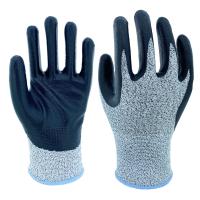anti vidro de flutuador do aperto de Hppe Shell Gloves Cut Resistant High do corte 13g que segura a espuma do ANSI A2