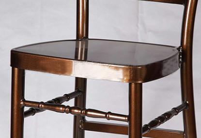 Commercial Furniture 25*1.0cm Aluminum Natural Chiavari Chair Spray Painting