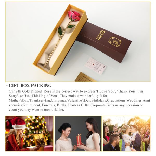 24 Karat Gold Dipped  Rose  Long Artificial Golden Covered Roses  for Graduation ,Christmas, Valentine's Day ,wedding Gift