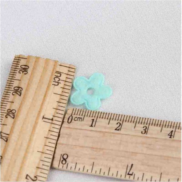 Light Green Felt Applique Embroidery Patches Custom For Letter Topper