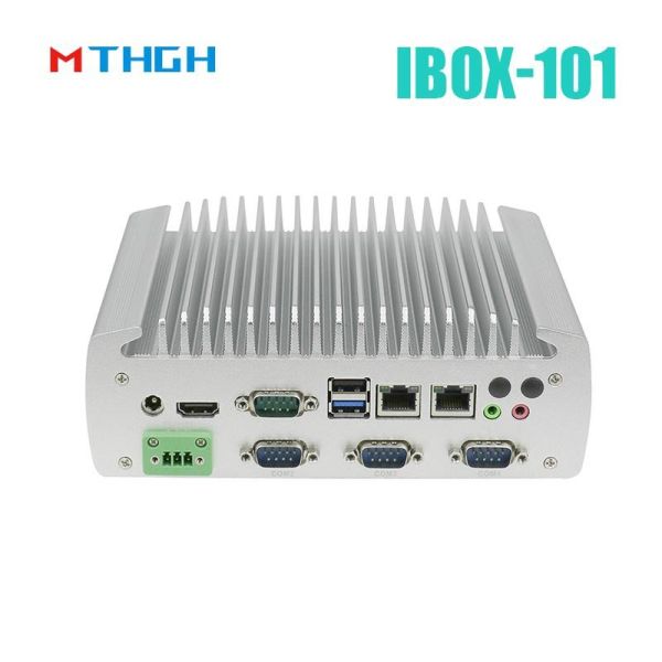 IBOX-101 Plus Industrial Mini PC with Intel Celeron J1900 Quad Core Fanless Design HDMI and Mini PCIe Support