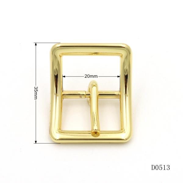 Zinc Alloy Metal Pin Buckle 20mm Heavy Duty Buckle Gold Curved