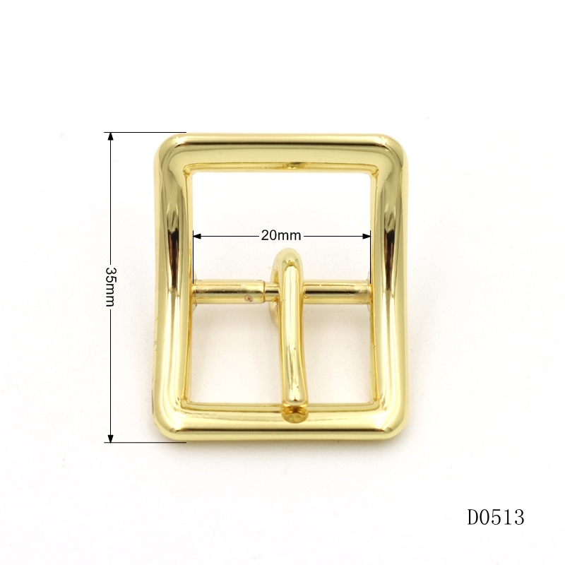 Zinc Alloy Metal Pin Buckle 20mm Heavy Duty Buckle Gold Curved