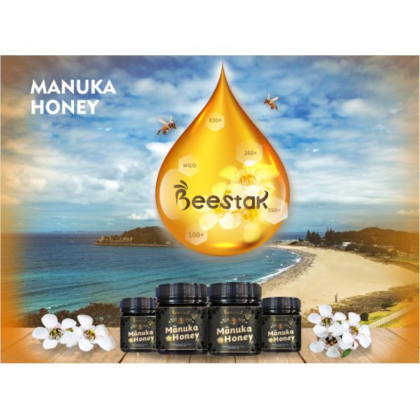 BEESTAR Raw Manuka Honey MGO100+ 250g Jar from New Zealand