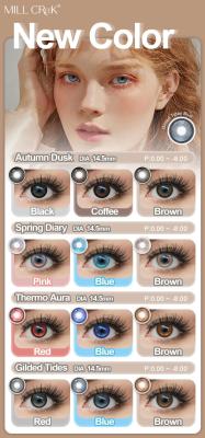 Lentes de contacto de color desechables de 2 piezas anuales Lentes de contacto de prescripción anual