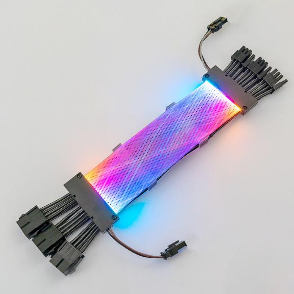 RGB  cable Gaming PC double-headed light-emitting board 12pin turn three 8pin Sync 5V3PIN RGB cable