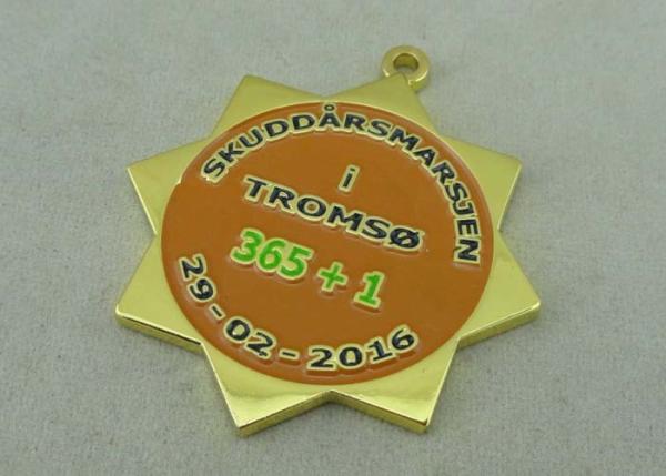 Hard Enamel Medal Goverment Medals Custom Ribbons Awards Brass 45 Mm