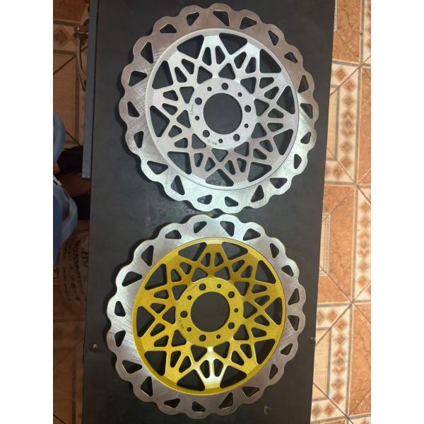 Cast Iron Rust Proof Motorcycle Front Disc Brake Rotor High Strength