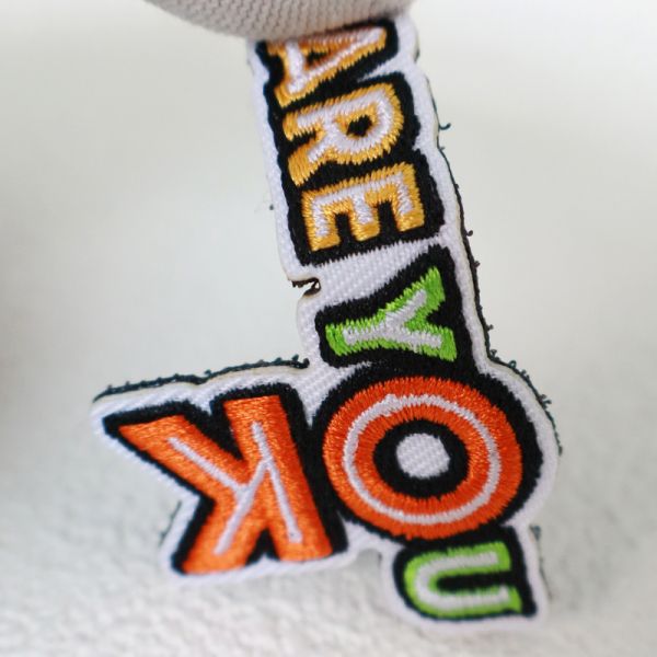 Custom Embroidered Patch with Hook and Loop Backing - 