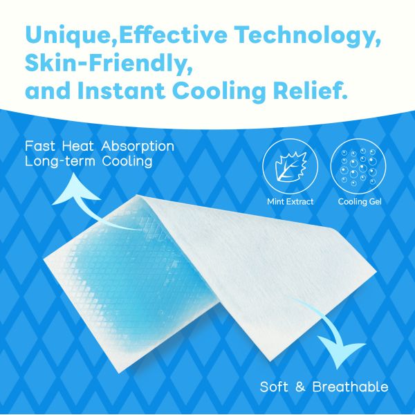 Rehabilitation Therapy Pain Relief Patch Physical Therapy Cooling Gel Patch With Adhesive