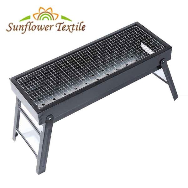 grade de acampamento portátil laminada 60x22.5x33cm do assado do Cookware do carvão vegetal do ferro