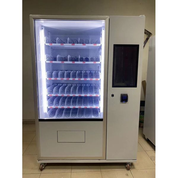 Customize Payment System Fresh Food Vending Machines Reducer Worm Gear Paper Money / Coin Options