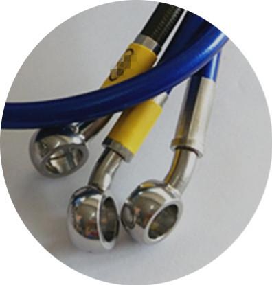 DOT FMVSS106 approved 1/8 SAE J1401 standard colored stainless steel braided brake hose, braided bra