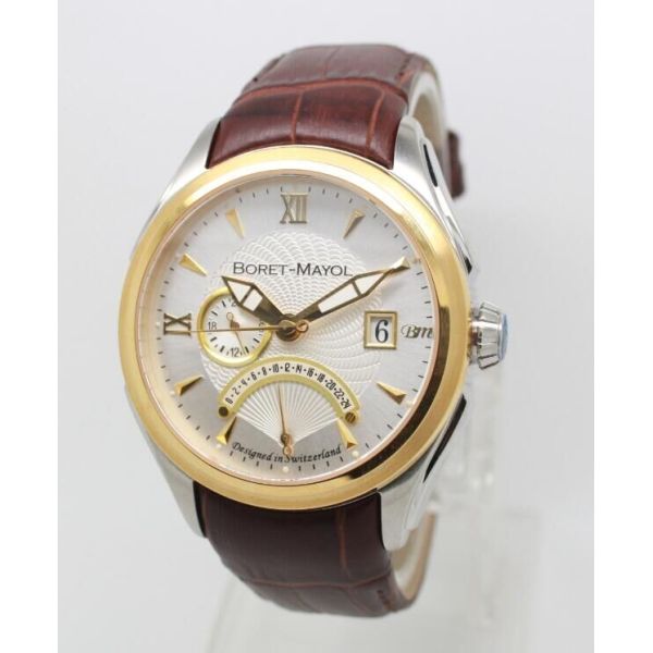 Multifunctional Automatic Leather Watch , Classic Vintage Watches