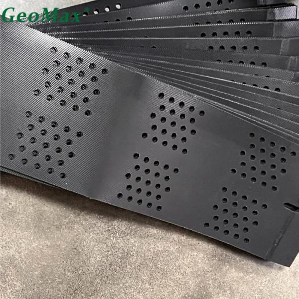 High Strength 150mm Height HDPE Geocell Ground Grid Perforated ESCR OIT For Soil Stablization
