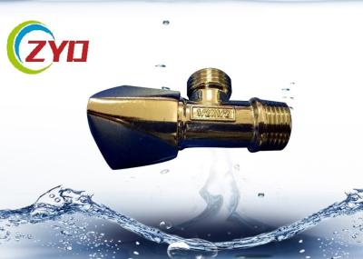 Zinc Handle Bronze Angle Valve , Two Way Angle Valve For High Viscosity Fluids