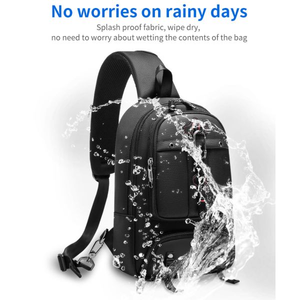 Fabrica mayorista de gran capacidad bolso de hombro de viaje multifuncional bolso de eslingas bolso de pecho Crossbody masculino