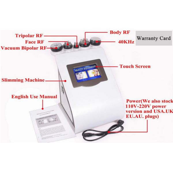 5 в 1 оборудовании красоты кавитации заботы кожи лазера Липо машины красоты для стороны тела женщин