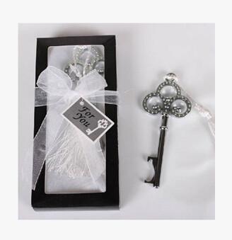Promotioal Wedding Gift stainless steel bottle opener corkscrew stopper crown key shape