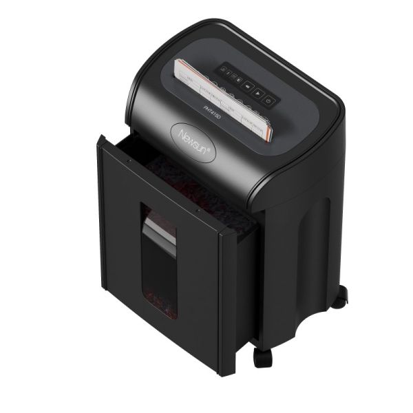 P4 15 Sheets Cross Cut Paper Shredder 18 Liter Pull-out Bin,Silent 56dB,8 Mins Shredding Time,LED Indication,Hot Selling