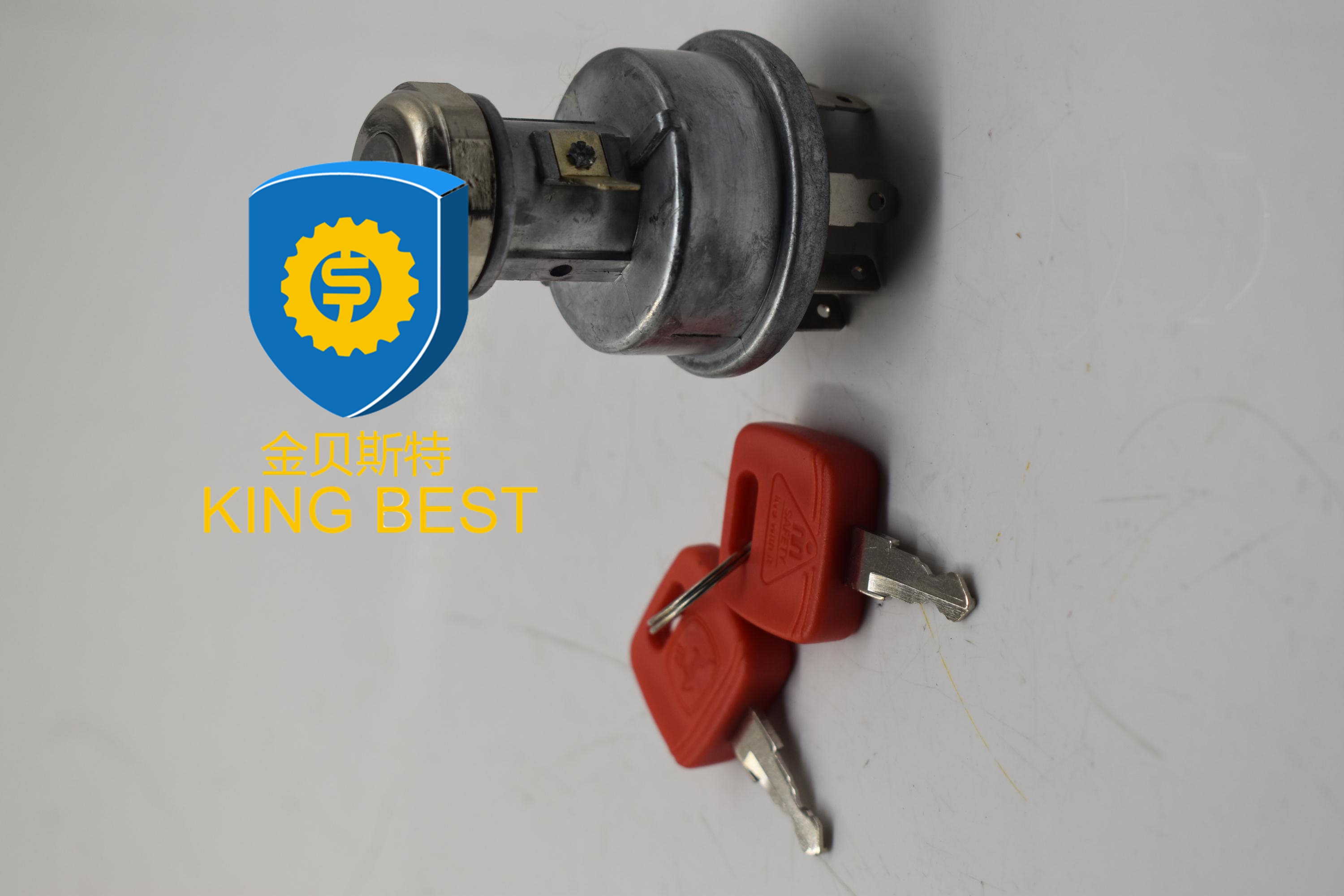 Замена 87561528 переключателя зажигания экскаватора Джохн Деере РЭ61717/81864288 с 2 ключами