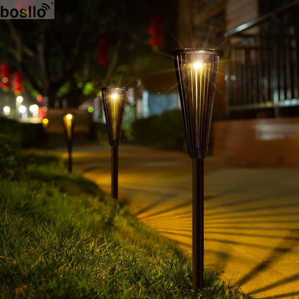 Белый свет 6000K Солнечные садовые огни водонепроницаемые 6-8 часов время зарядки