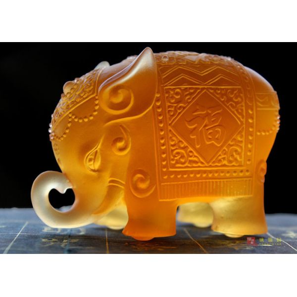 Villa Residence Ornament Colored Home Decorations Crafts Animal Elephant Mascot
