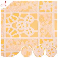 Tissu chimique de dentelle de dentelle de polyester de fleur française soluble dans l'eau de tissu pour la robe