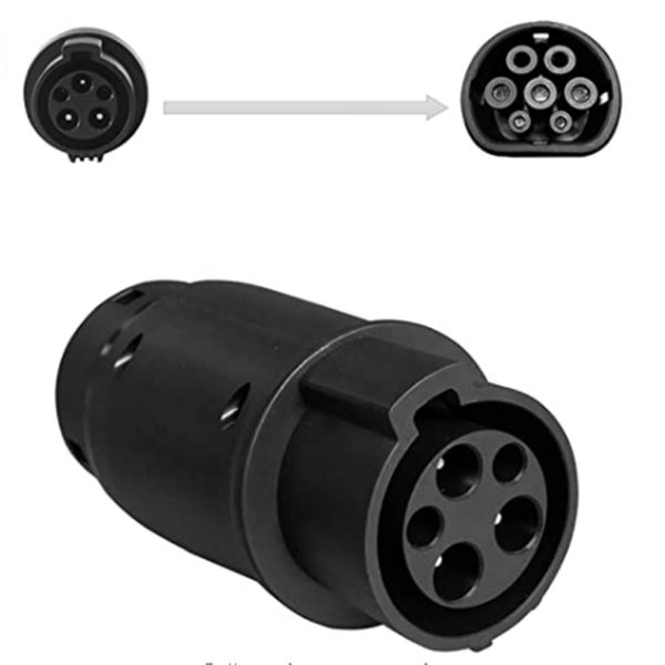 Type 1 to Type 2 EV Adapter 32A SAE J1772 for Replace / Repair