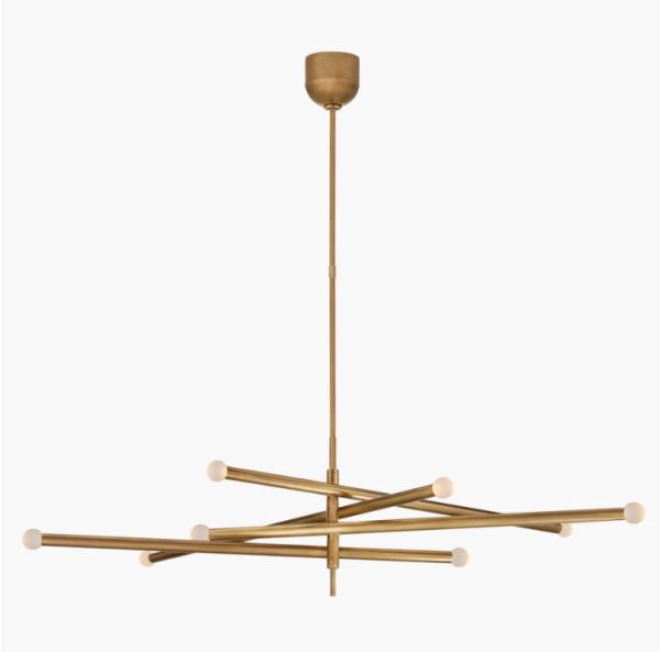 Rousseau Grande Huit Lumière Articuleuse Lustre Personnalisable Lumière Parfaite pour les espaces intérieurs