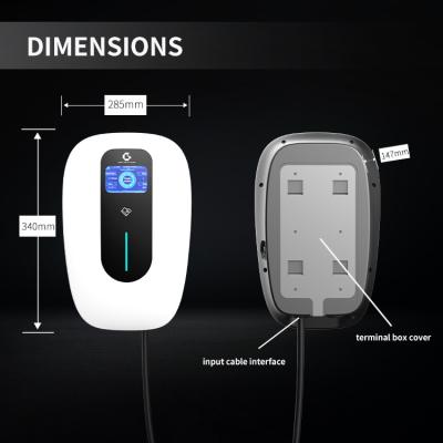 Type du chargeur 22kw à C.A. de Wallbox de véhicule électrique - bâti de WiFi Polonais de l'élément 2 230V